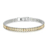 YIB055-19LCP Sparkling Cubic Zirconia Bracelet Gold Plated Copper Jewelry