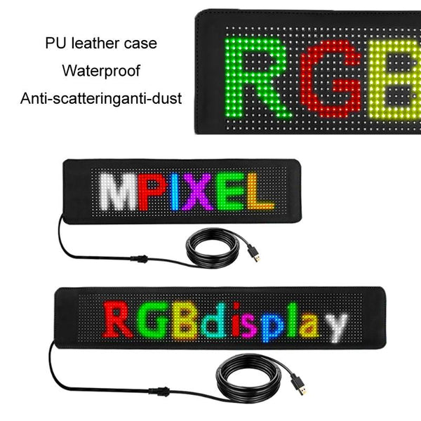 788x90mm Vehicle Rear Window Color Flexible LED Electronic Screen
