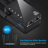 5G/2.4G 1200Mbps WiFi Range Extender WiFi Repeater With 2 Ethernet Ports EU Plug Black