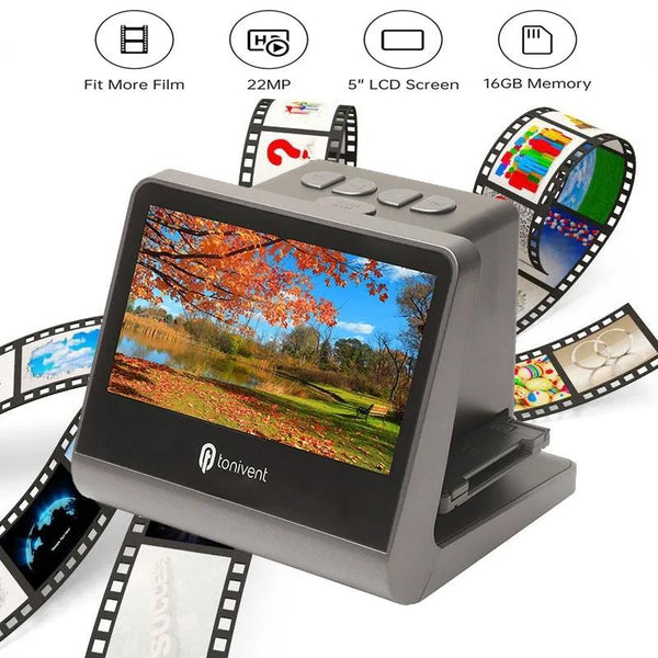 Tonivent TON171 24-48 Mega Pixels 5 inch HD Screen Film Scanner(UK Plug)