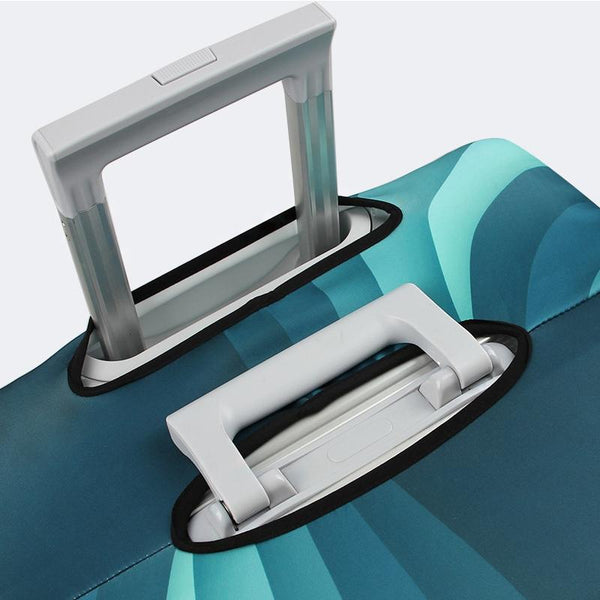 Travel Abrasion-resistant Elastic Luggage Protective Cover Suitcase Dust Covers, Size:29-32 inch(Gradient Ripple)