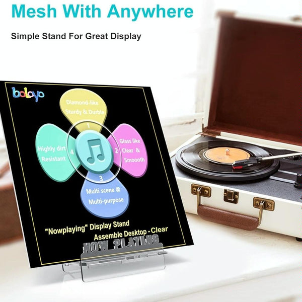 Acrylic Record Book Storage Display Stand(Transparent)