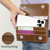5.5-6.7 inch Universal Multifunctional Horizontal Magnetic Flip Cover PU Phone Waist Bag(Black)