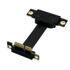 PCI-E 3.0 1X To 1X 90 Degrees Reverse Graphics Card / Wireless Network Card / Conversion Card Extension Cable(Black)