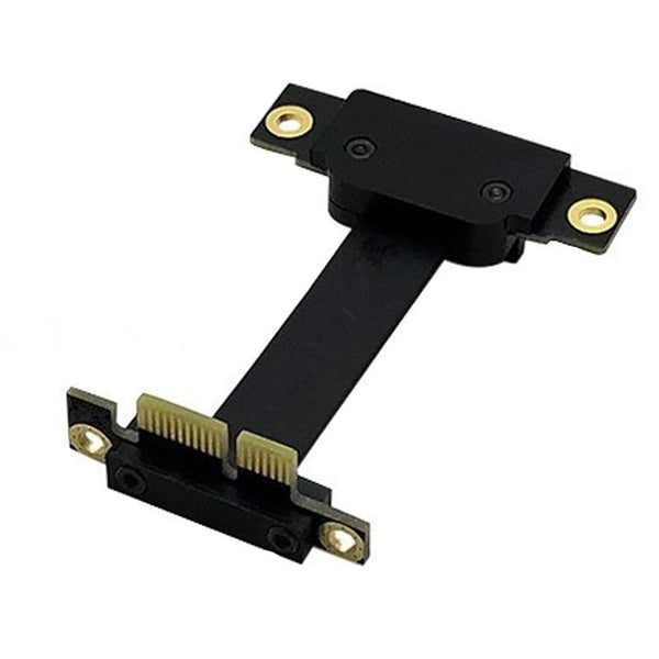 PCI-E 3.0 1X To 1X 90 Degrees Reverse Graphics Card / Wireless Network Card / Conversion Card Extension Cable(Black)