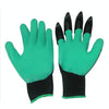 A Pair Latex Protective Insulated Gloves with Claws ABS Plastic Gloves for Digging and Planting, The Right One with Claws