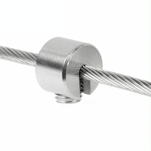 2 PCS M10x6 316 Stainless Steel Garden Wire Rope Fixed Clip