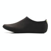 Non-slip Plastic Grain Texture Thick Cloth Sole Solid Color Diving Shoes and Socks, One Pair(Black)