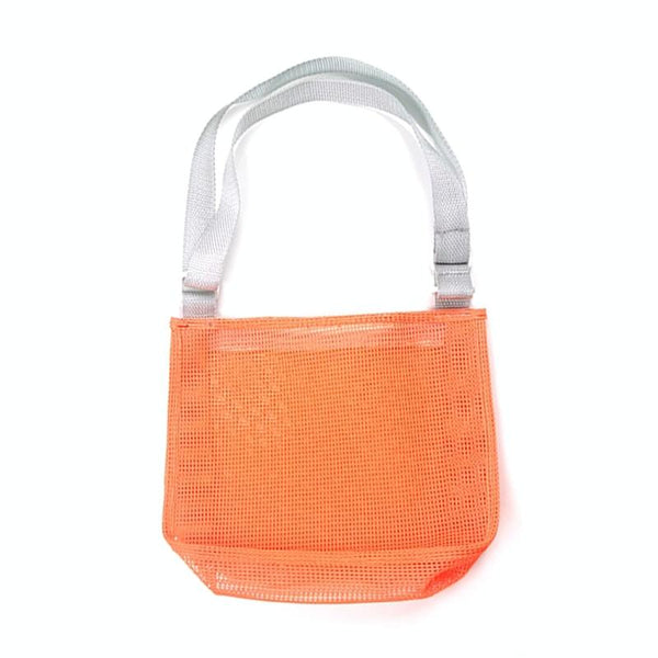 Children Shell Collection Bag Beach Toys Organizer Storage Bag(Orange Light Gray)