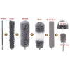 5 In 1 2.5m/100inch Dust Cleaner Sofa Extendable Duster Removal Household Cleaning tools