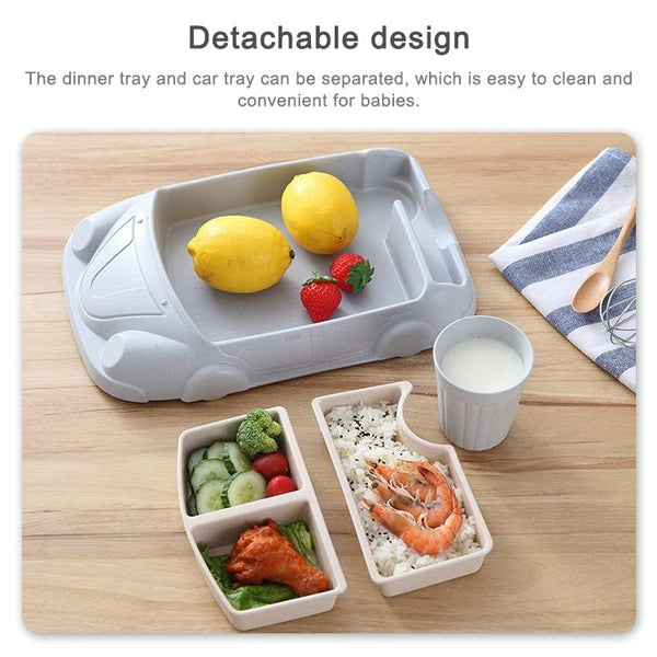 Bamboo Fiber Baby Cartoon Car Plate( Blue)