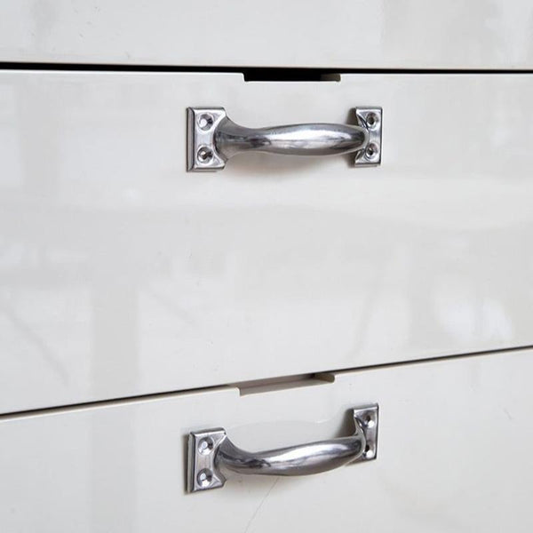 10pcs 4 inch Bow-Shaped Stainless Steel Door Handle Simple Window And Cabinet Drawer Handle