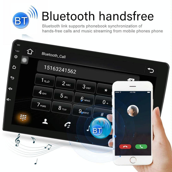 A3012 9 Inch Android Navigation CarPlay 1+32G Dual-Spindle Universal Central Control Screen Car Navigator Reversing Video Player(Standard)
