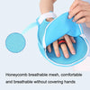 Finger Fixed Restraint Belt Elderly Fixed Comfortable Breathable Anti-extraction Tube Anti-scratch Gloves(Blue)