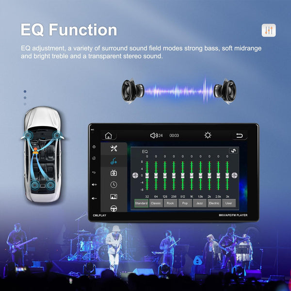 9 Inch Disassembly Screen MP5 Player Android Wireless CarPlay Reversing Image Integrated Machine(Standard)