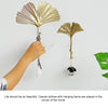 Mini Clothes Hooks Perforated Door & Window Wall Hooks(Golden D)