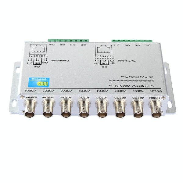 8CH Passive HD Video Balun for CCTV (CVI/TVI/AHD) 720p/1080p