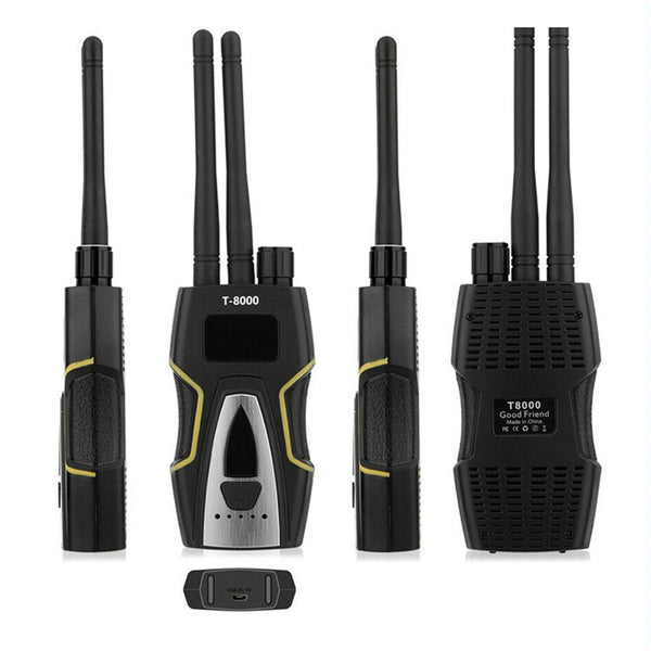 T8000 RF Detector: GPS Tracker & Bug Finder (1MHz-8000MHz)
