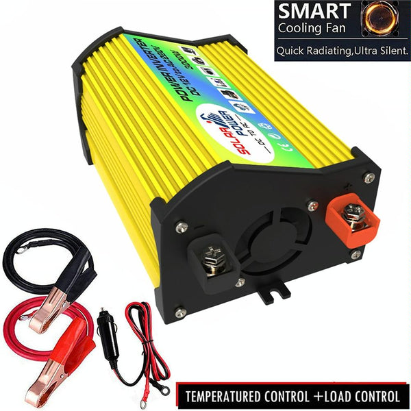 Legend I Generation DC12V to AC220V 3000W Modified Square Wave Car Power Inverter(Yellow)