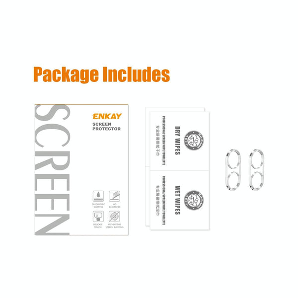 For Nothing Phone1 2pcs ENKAY Hat-Prince 9H Rear Camera Lens Tempered Glass Film