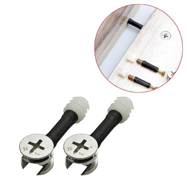 10pcs 35mm 3 In 1 Screw Connector Furniture Link Fixer Closet Eccentric Wheel Nut Connection Fastener