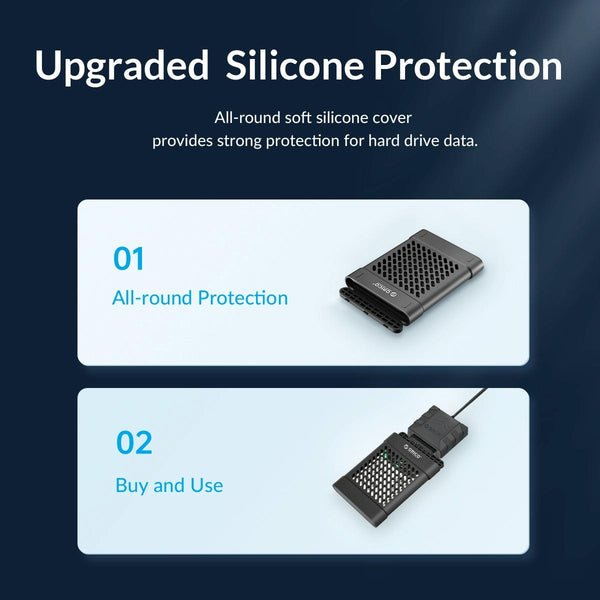 ORICO UTS1 USB 2.0 2.5-inch SATA HDD Adapter with Silcone Case, Cable Length:0.3m