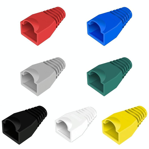 Network Cable Boots Cap Cover for RJ45, Green (500 pcs in one packaging , the price is for 500 pcs)(Grey)