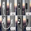 Children High-rise Anti-fall Safety Lock Window Push Limiter, Color: Black (Enhanced)