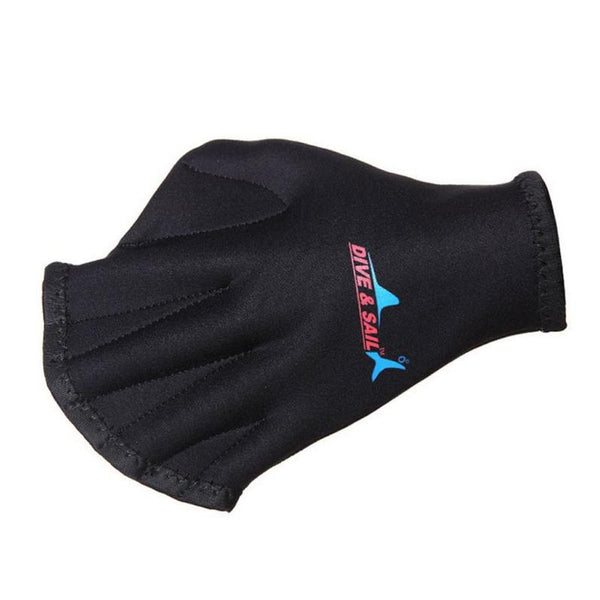DIVE & SAIL DG-009 Swimming Flippers 2mm Diving Gloves, Size: One Size(Black)