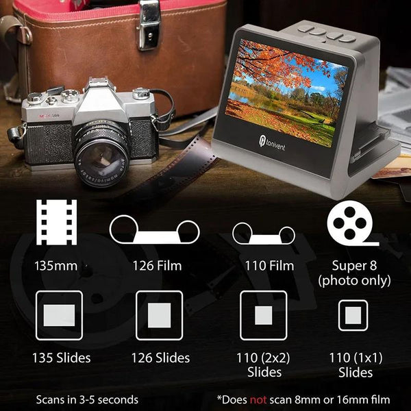 Tonivent TON171 24-48 Mega Pixels 5 inch HD Screen Film Scanner(UK Plug)