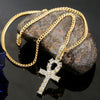 N2106-16 Cross Exaggerated Hip Hop Style Necklace Collarbone Chains