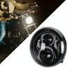 7 inch Round LED Motorcycle Headlight Modified Spotlight for Honda(Black)