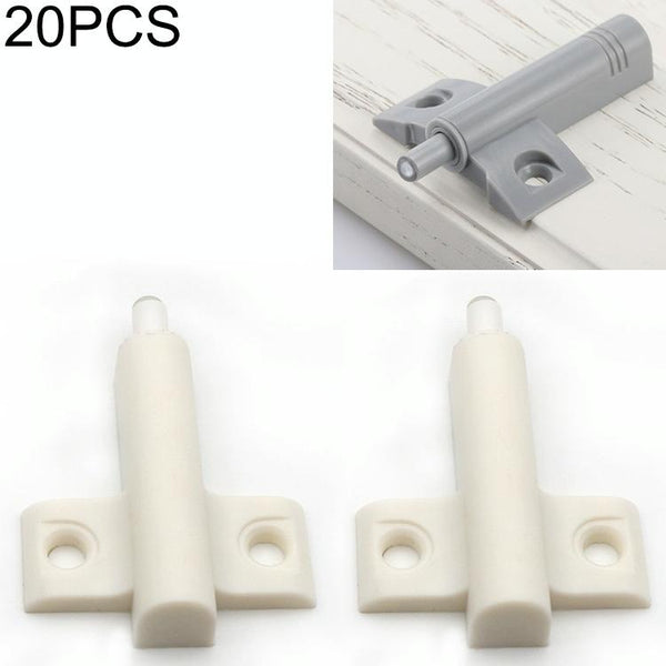 20 PCS Aircraft Shape Back Buffer Cabinet Door Anticollision Damper Shock Absorber(White)