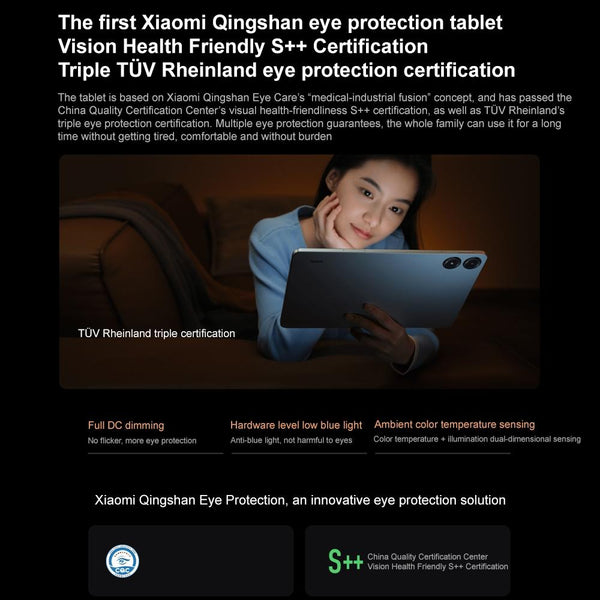 Xiaomi Redmi Pad Pro 12.1 inch Tablet PC, 8GB+256GB, HyperOS Qualcomm Snapdragon 7s Gen2 Octa Core, 10000mAh Battery(Dark Grey)