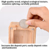 Wooden English Alphabet Piggy Bank Transparent Acrylic Piggy Bank(R)