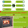 2 PCS Magnetic Fireplace Draft Stopper Fireplace Cover to Block Cold Air 91.44 x 10.16cm