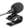 ZJ025MR Stick-on Clip-on Lavalier 2.5mm Jack Mono Microphone for Car GPS / Bluetooth Enabled Audio DVD External Mic, Cable Length: 3m