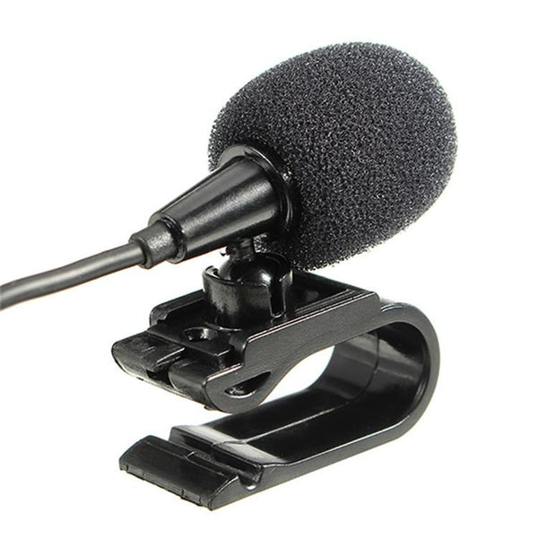 ZJ025MR Stick-on Clip-on Lavalier 2.5mm Jack Mono Microphone for Car GPS / Bluetooth Enabled Audio DVD External Mic, Cable Length: 3m