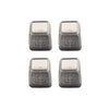 4pcs / Set Thickened Wear-Resistant Table And Chair Leg Covers Household Quiet Non-Slip Stool Foot Protector, Style: Small Square Light Gray
