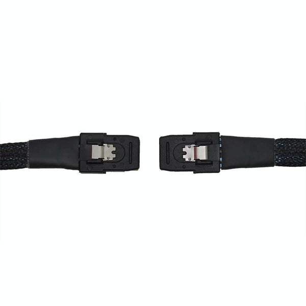 SAS36P SFF-8087 to SAS36P Cable Motherboard Server Hard Disk Data Cable, Color: Black 0.7m