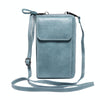 Elephant Pattern Multifunctional Cross Bag Phone Case(Sky Blue)
