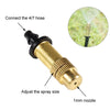 2pcs 4/7mm Barbed Atomizing Spray Nozzle Horticulture And Greenhouse Irrigation Micro Spray Header, Style: Bronze Heads