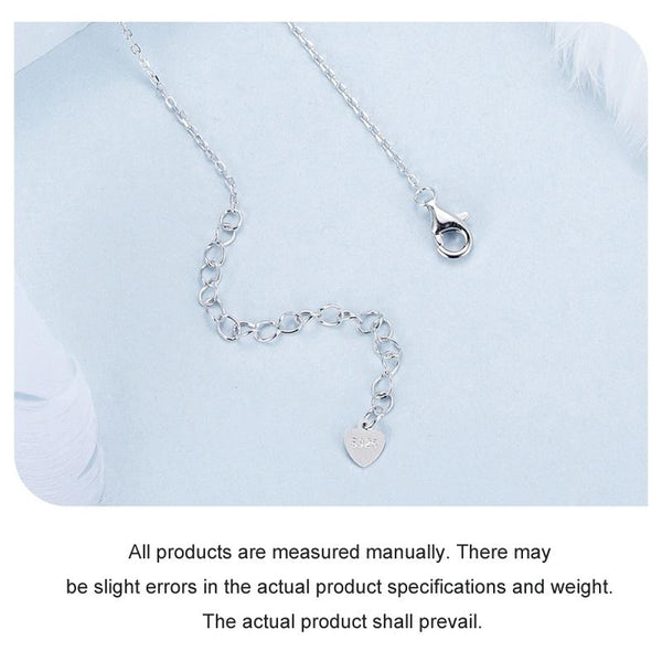 S925 Sterling Silver Platinum-plated Vintage Snake Drop Necklace(BSN385)