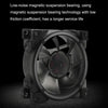 MF8025 Magnetic Suspension FDB Dynamic Pressure Bearing 4pin PWM Chassis Fan, Style: Non-luminous (White)