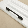 2PCS 2049-160 Drawer Cabinet Door Aluminum Alloy Handle Straight Door Handle(Black)