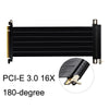 PCI-E 3.0 16X 180-degree Graphics Card Extension Cable Adapter Cable, Length: 15cm