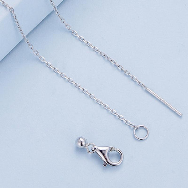 BSN287 Sterling Silver S925 Vibrant Wings White Gold Plated Zircon Necklace