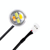 10 PCS 20W 4 LEDs SMD 5630 White Light + Yellow Light Daytime Running Light Turn Light Eagle Eye Light, DC 12V, Cable Length: 90cm(Silver)