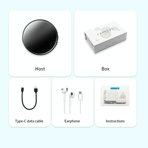 JNN M29 Portable Noise Reduction Smart Voice Control Magnetic Recorder, Memory:64GB