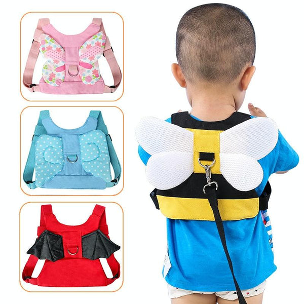 Children Anti-wandering Traction Rope Baby Toddler Backpack, Color: Red